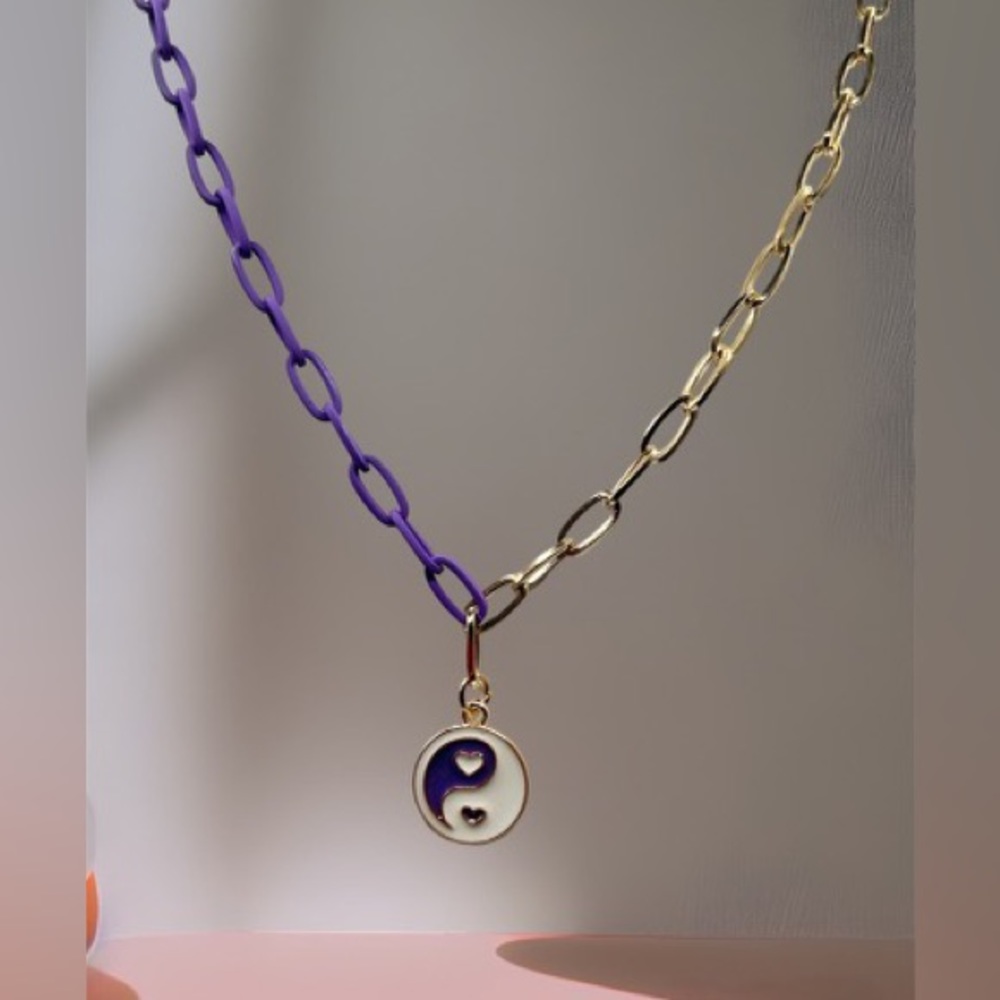 Yin Yang Heart Necklace